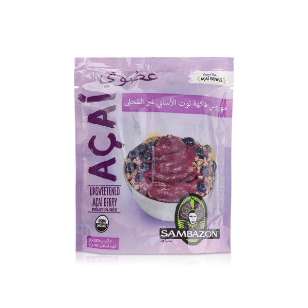 Sambazon Frozen Pure Unsweetened Organic Acai Berry 400G