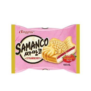 Samanco Strawberry Sandwich Ice Cream 150ml