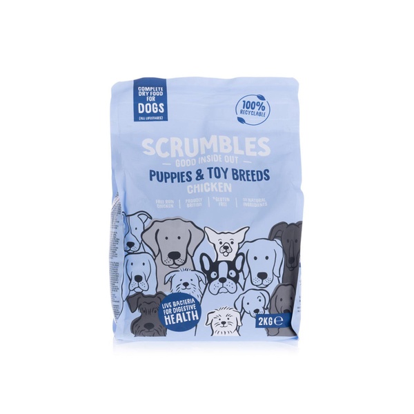 اشتري Scrumbles dry dog food chicken for puppies 2kg في الامارات