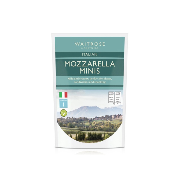 Waitrose Italian Mini Mozzarella Cheese 280g