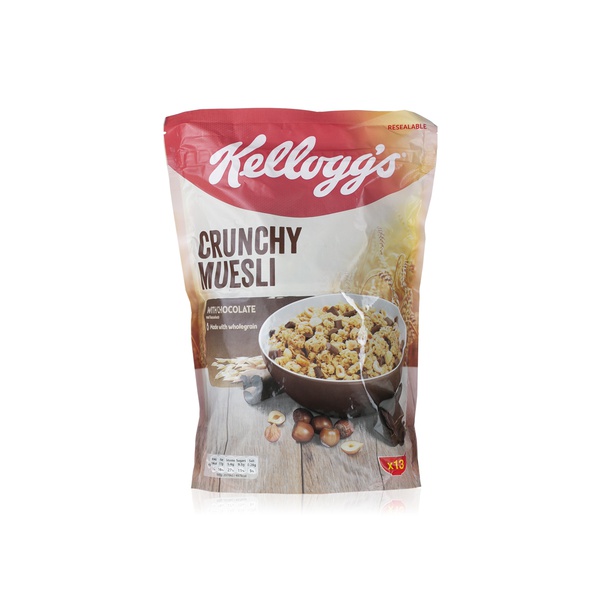 Buy Kelloggs crunchy muesli chocolate 600g in UAE
