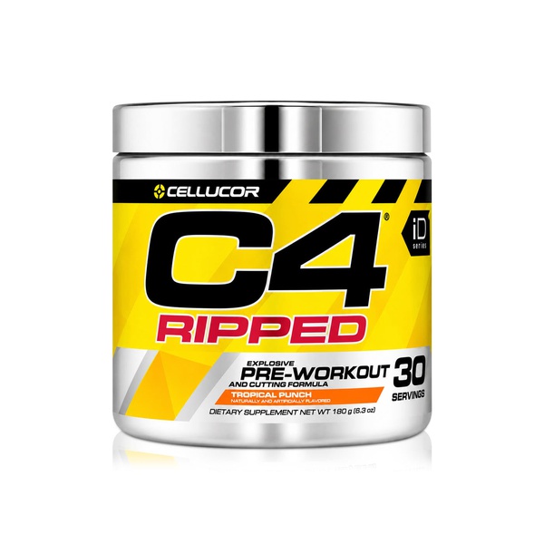 C4 Ripped Tropical Punch Pre Workout Supplement 174g