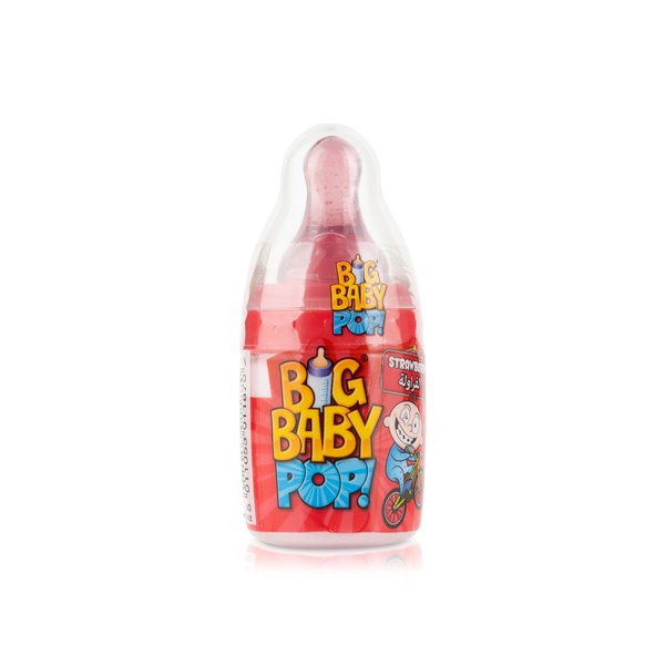 Bazooka Big Baby Pop Strawberry 32g