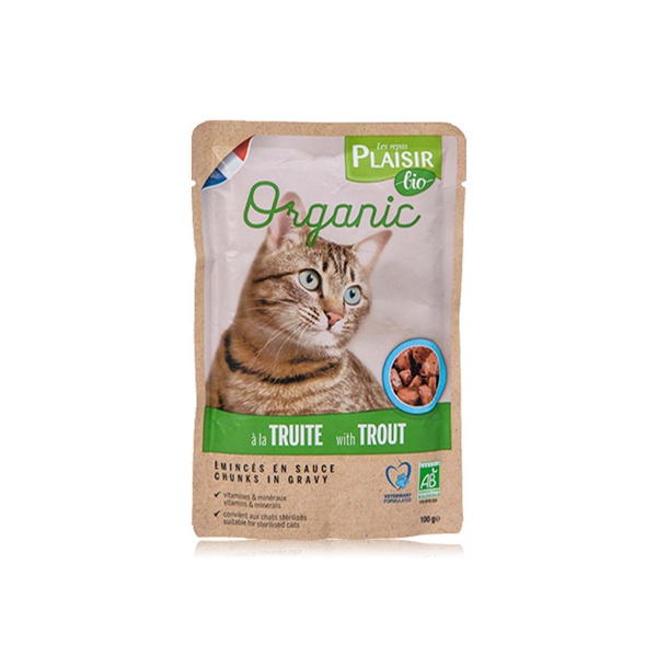 Plaisir Bio Organic Chunks in Gravy with Trout 100g