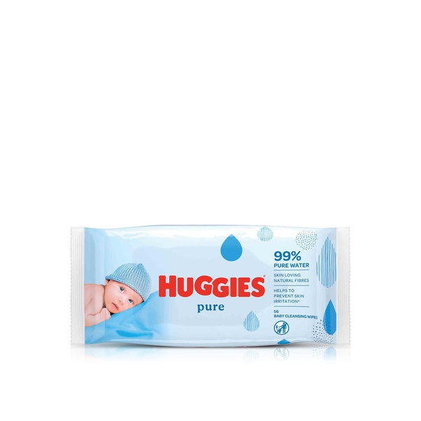 Huggies Pure Baby Cleansing Wipes 56s