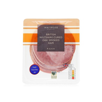 Waitrose British Wiltshire Cured Smoked Ham 130g