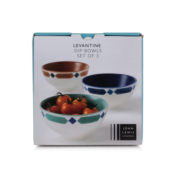 Waitrose John Lewis Levantine Dip Bowls 3s