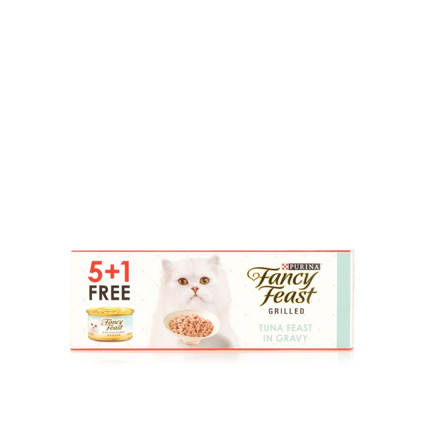 Purina Fancy Feast Grilled Tuna in Gravy Cat Food x 6