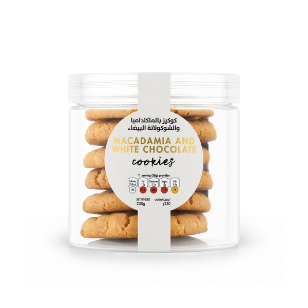 Spinneysfood Macadamia and White Chocolate Cookies 6s 230g