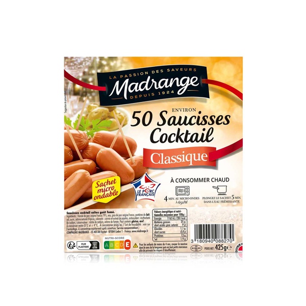 Madrange Mini Cocktail Sausages x 50 425g