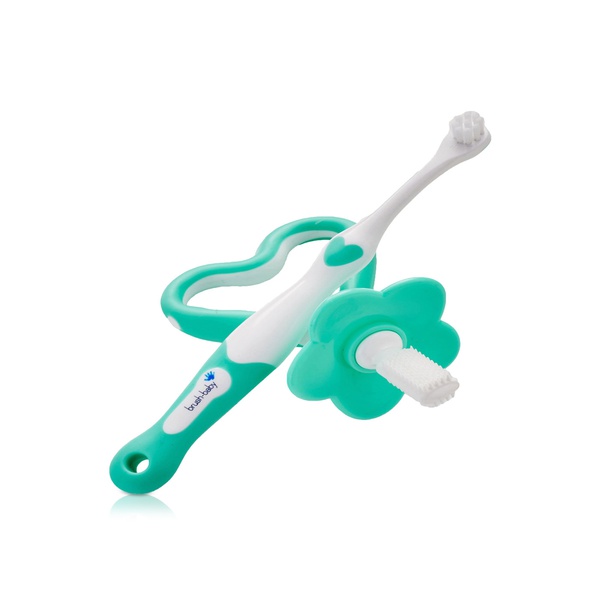 Brush-Baby Firstbrush Toothbrush and Teether 0-18 Months