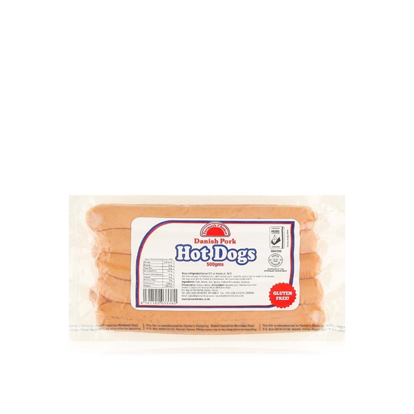 Farmer's Choice Danish Hot Dogs 500g