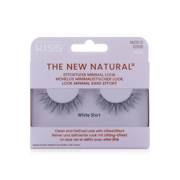 اشتري Kiss the new natural white shirt false eyelashes في الامارات