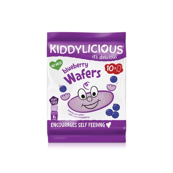 Kiddylicious Wafers Blueberry Maxi Bag 10 Pack 40g
