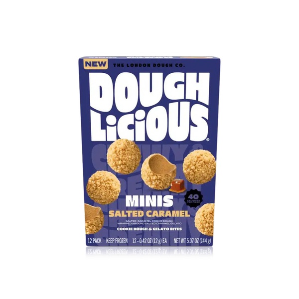 Doughlicious Frozen Mini Salted Caramel Cookie Dough Bites 144g