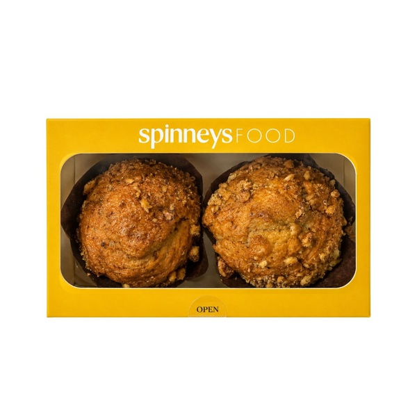 Spinneysfood Banana and Walnut Muffins 135g x 2