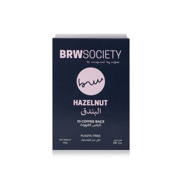Brw Society Hazelnut Coffee Bags 100g