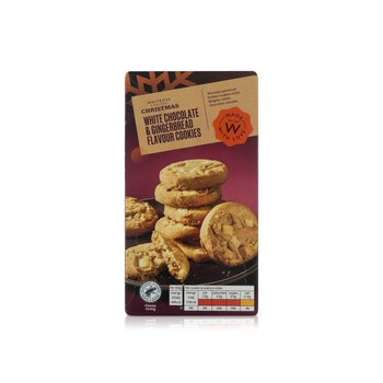 Waitrose White Chocolate & Gingerbread Flavour Cookies 200g