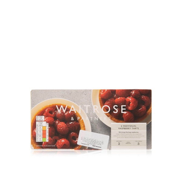Buy Waitrose 2 Frozen Raspberry Tarts 2x72.5g in UAE
