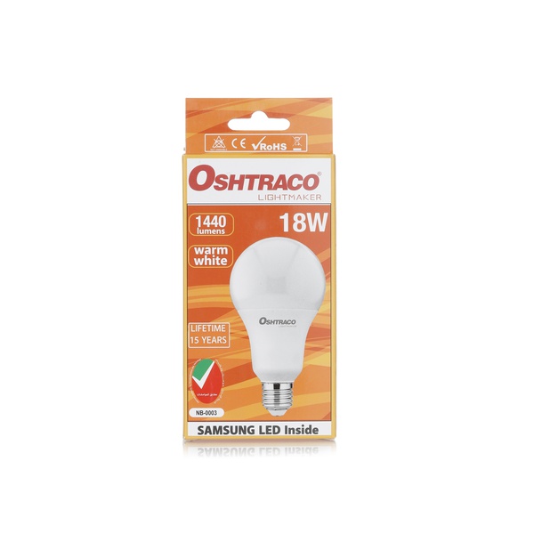 Oshtraco LED Bulb Warm White 18w E27