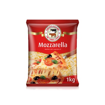 The Three Cows Shredded Mozzarella Cheese 1kg
