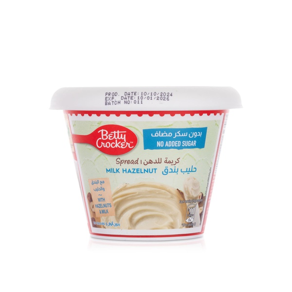 Betty Crocker Milk Hazelnut Spread Sugar-Free 200g