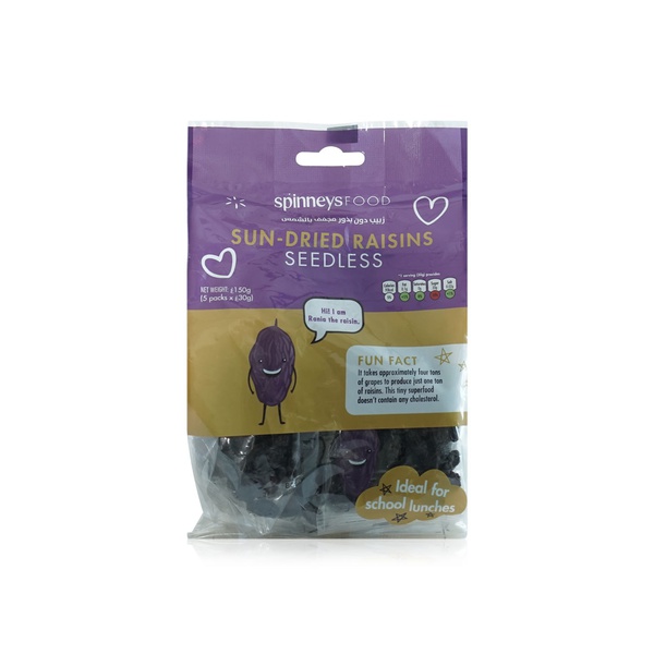 Spinneysfood Sun-Dried Seedless Raisins 5s 150g