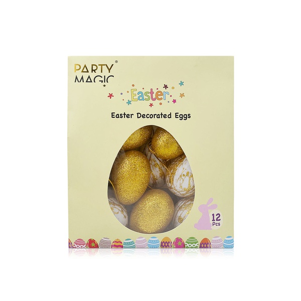 Party Magic Easter Decor Eggs 6cm x12