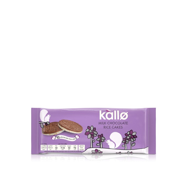 Kallo Milk Chocolate Round Rice Cakes 100g