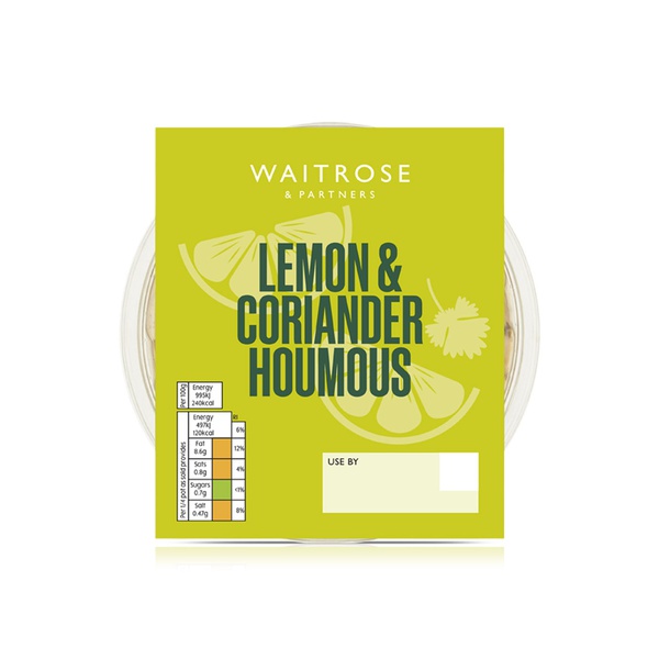Waitrose Lemon & Coriander Houmous 200g