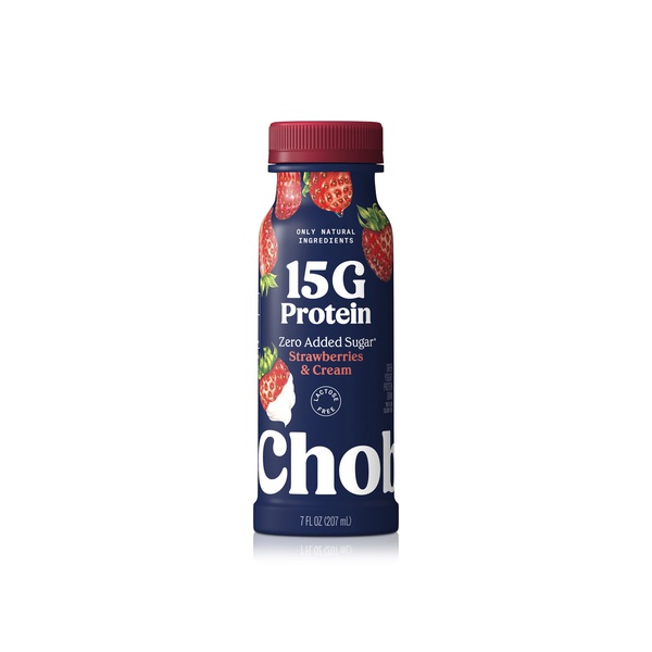 Chobani 15g Protein Strawberries & Cream Greek Yoghurt Drink 207ml