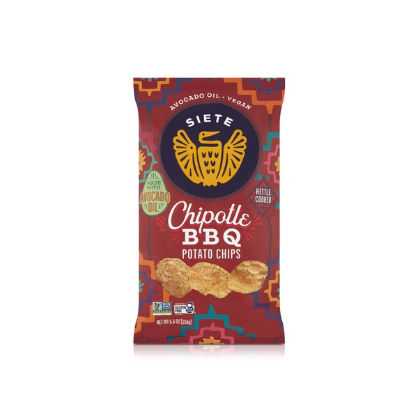 Siete Kettle Cooked Chipotle BBQ Potato Chips 155g