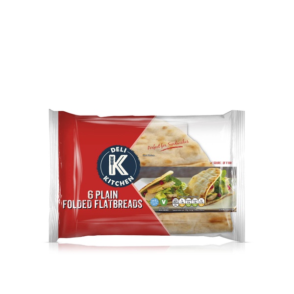 Deli Kitchen Plain Folded Flatbreads x 6 210g