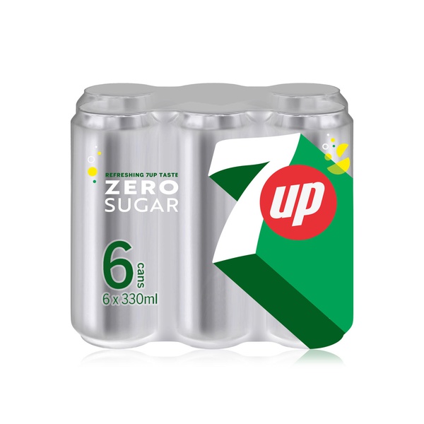 7up Zero Cans 330ml x 6