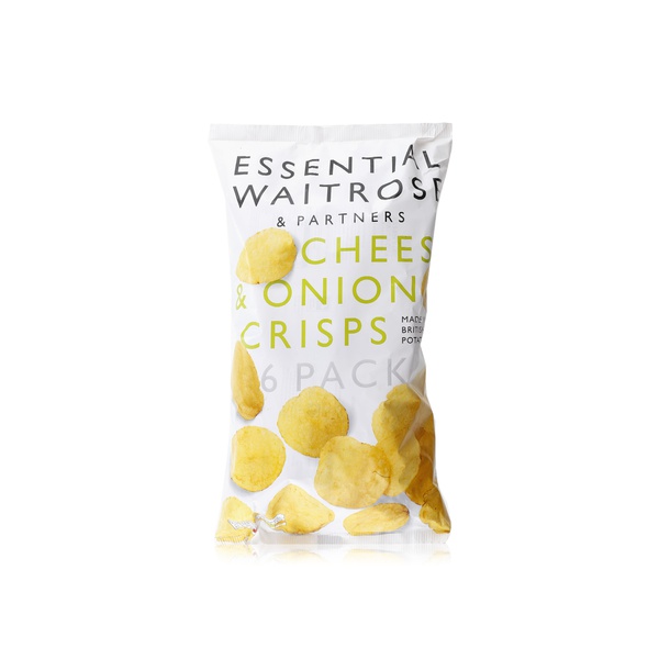 Waitrose Essential Cheese and Onion Crisps 25g x 6