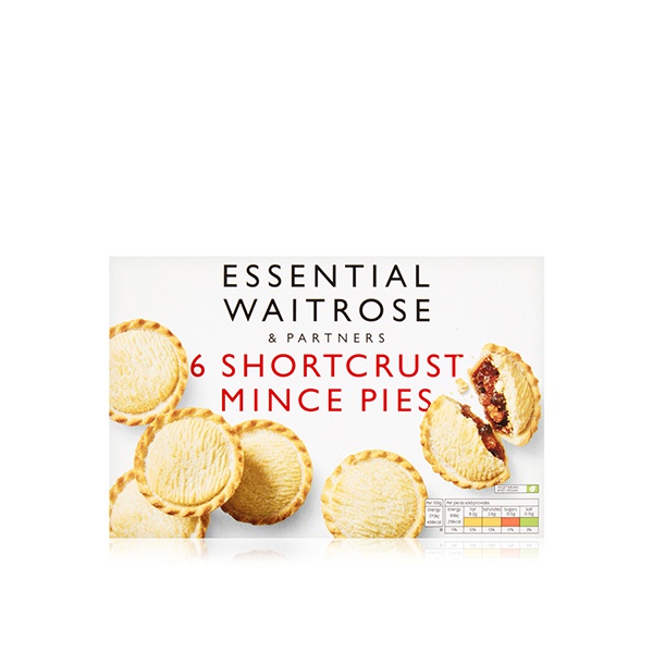 Waitrose Essential Shortcrust Mince Pies x 6