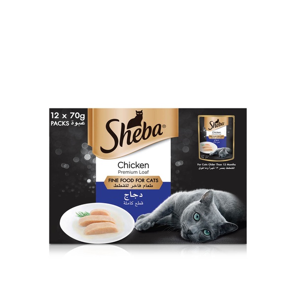 Sheba Chicken Premium Loaf Cat Food 12 Pack
