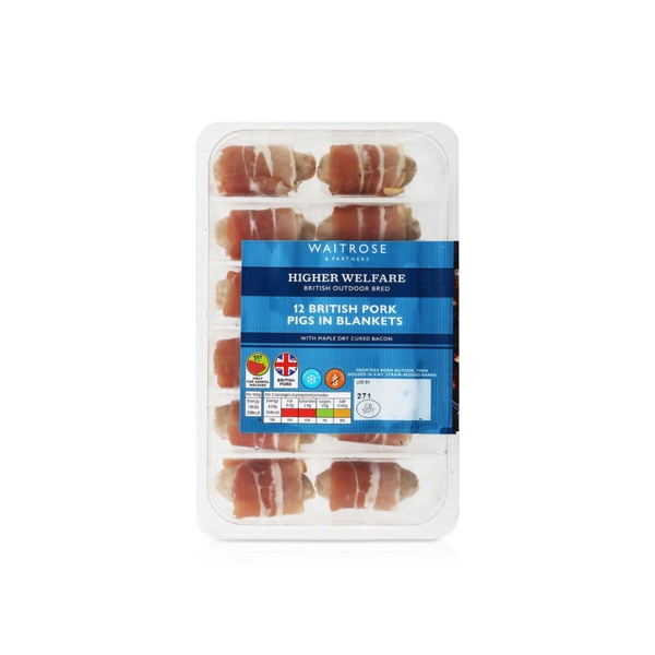 Waitrose British Pork Pigs in Blankets x 12 252g