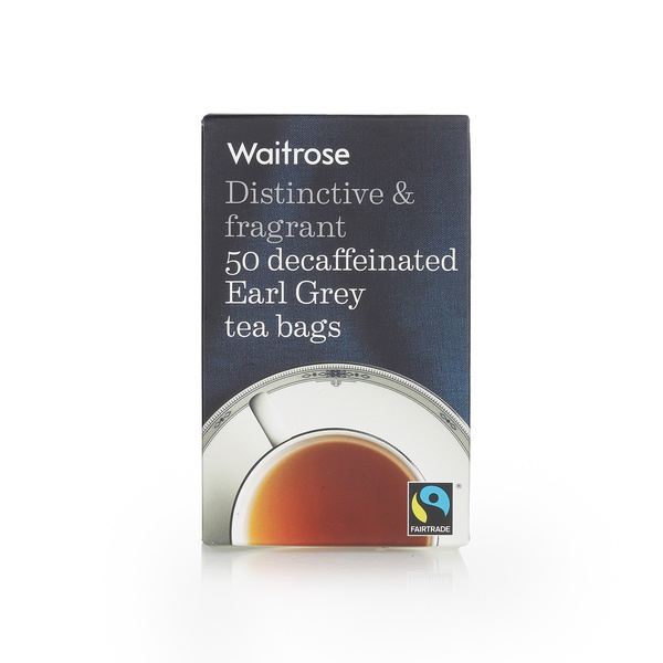 Waitrose Decaffeinated Earl Grey Tea Bags 125g
