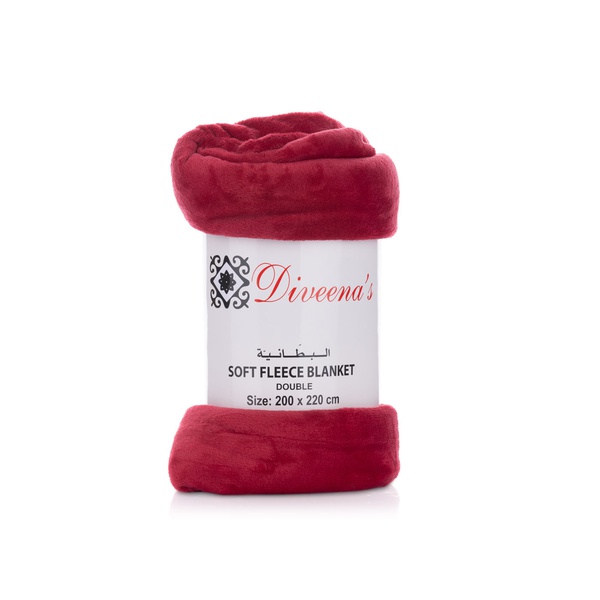 Diveena's Soft Fleece Blanket Double 200x200cm