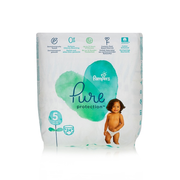 Buy Pampers Pure Protection size 5 x24 in UAE