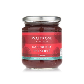 Waitrose Reduced Sugar Raspberry Preserve 310g