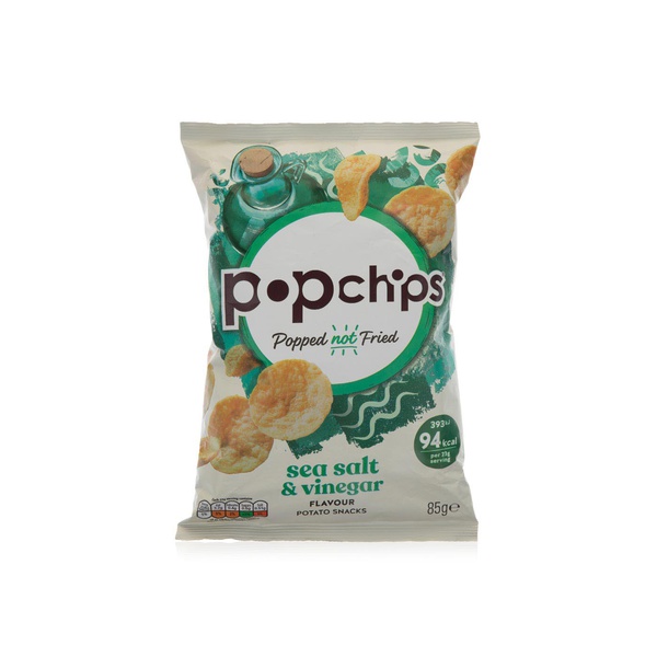 Popchips sea salt and vinegar popped potato crisps 85g Spinneys UAE