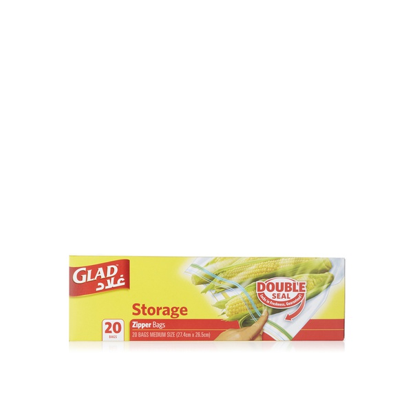 Glad Zipper Storage Bags x 20