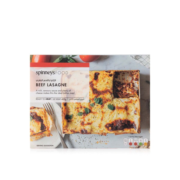 Buy Spinneysfood Beef Lasagne 400g in UAE