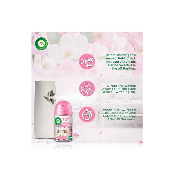 Air Wick Freshmatic Autospray Refill White Lilac and Magnolia 250ml