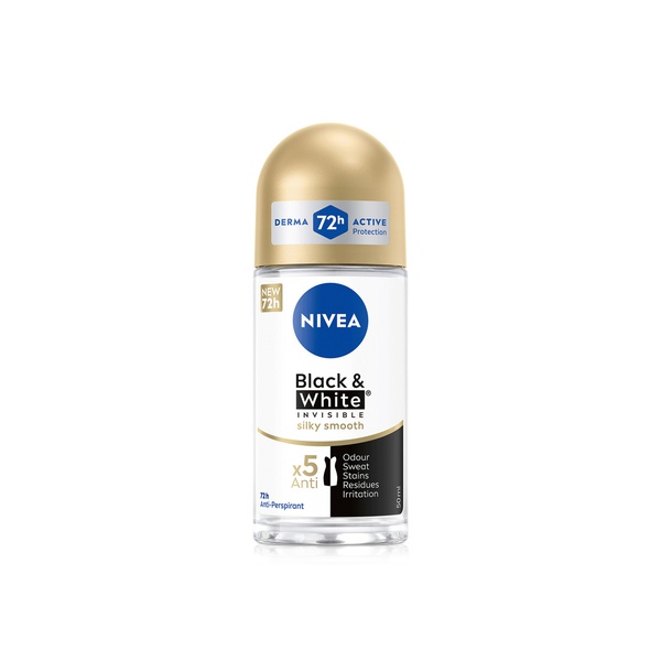 Nivea Black & White Silky Smooth Roll On Deodorant 50ml