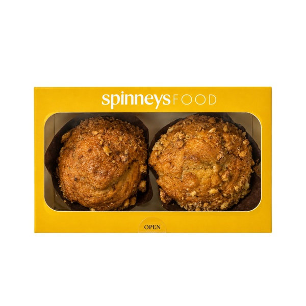 Spinneysfood Banana and Walnut Muffins 135g x 2