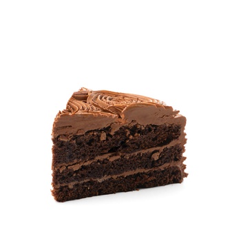 Buttercream Chocolate Cake Slice