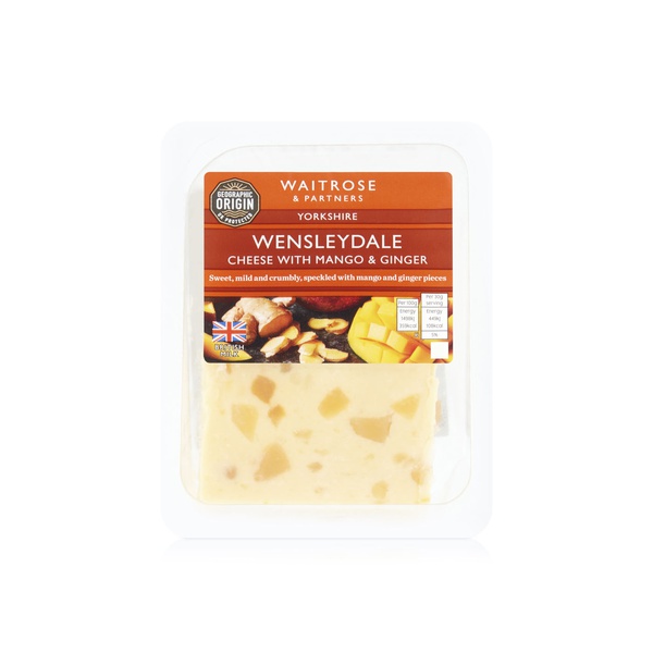 Waitrose Yorkshire Wensleydale Mango and Ginger Strength 2 180g